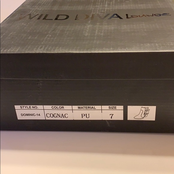 Wild Diva Lounge Cognac Dominic-14 Booties 7 New - Picture 7 of 8